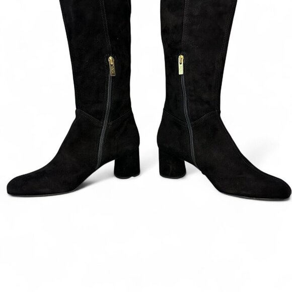 AGL Scarlet Over-The-Knee Suede Leather Boot, EU 38, Black NEW IN BOX - Picture 9 of 16